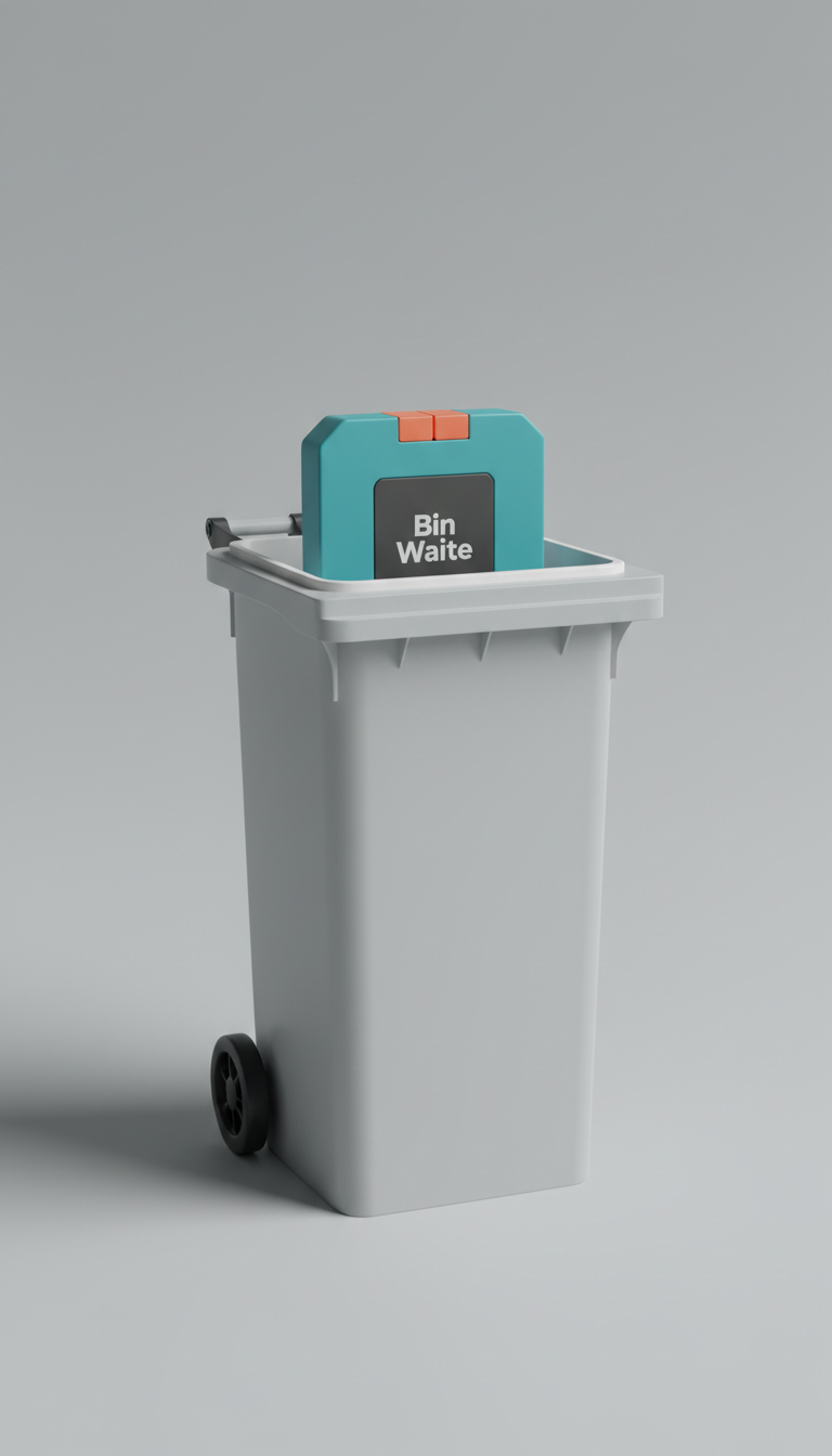 Compact wheelie bin weight insert