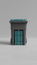 Heavy-duty wheelie bin weight insert